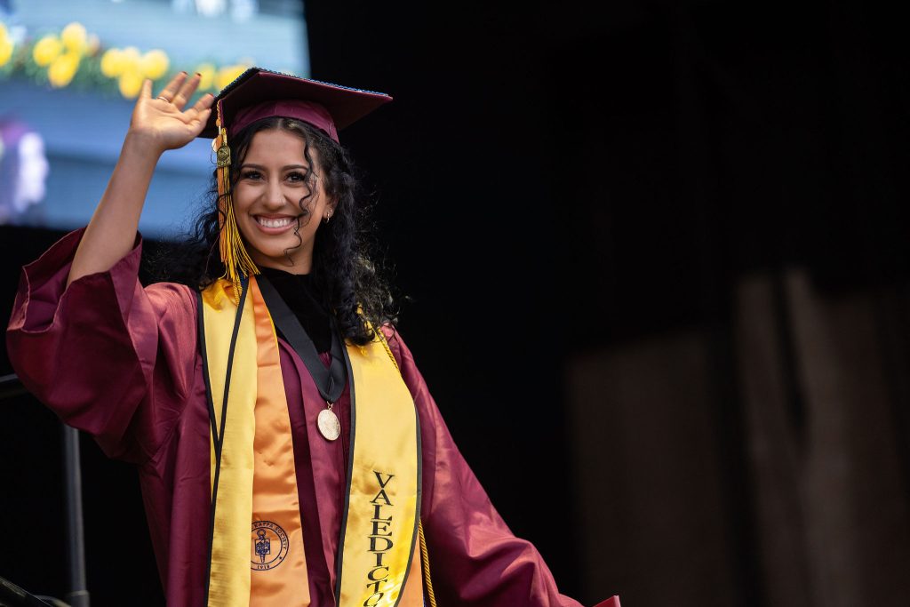 Victor Valley College valedictorian at commencement