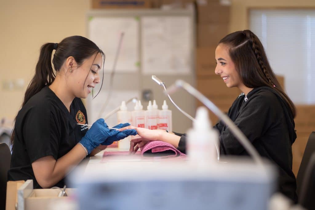 Victor Valley College students in a career and technical education training program