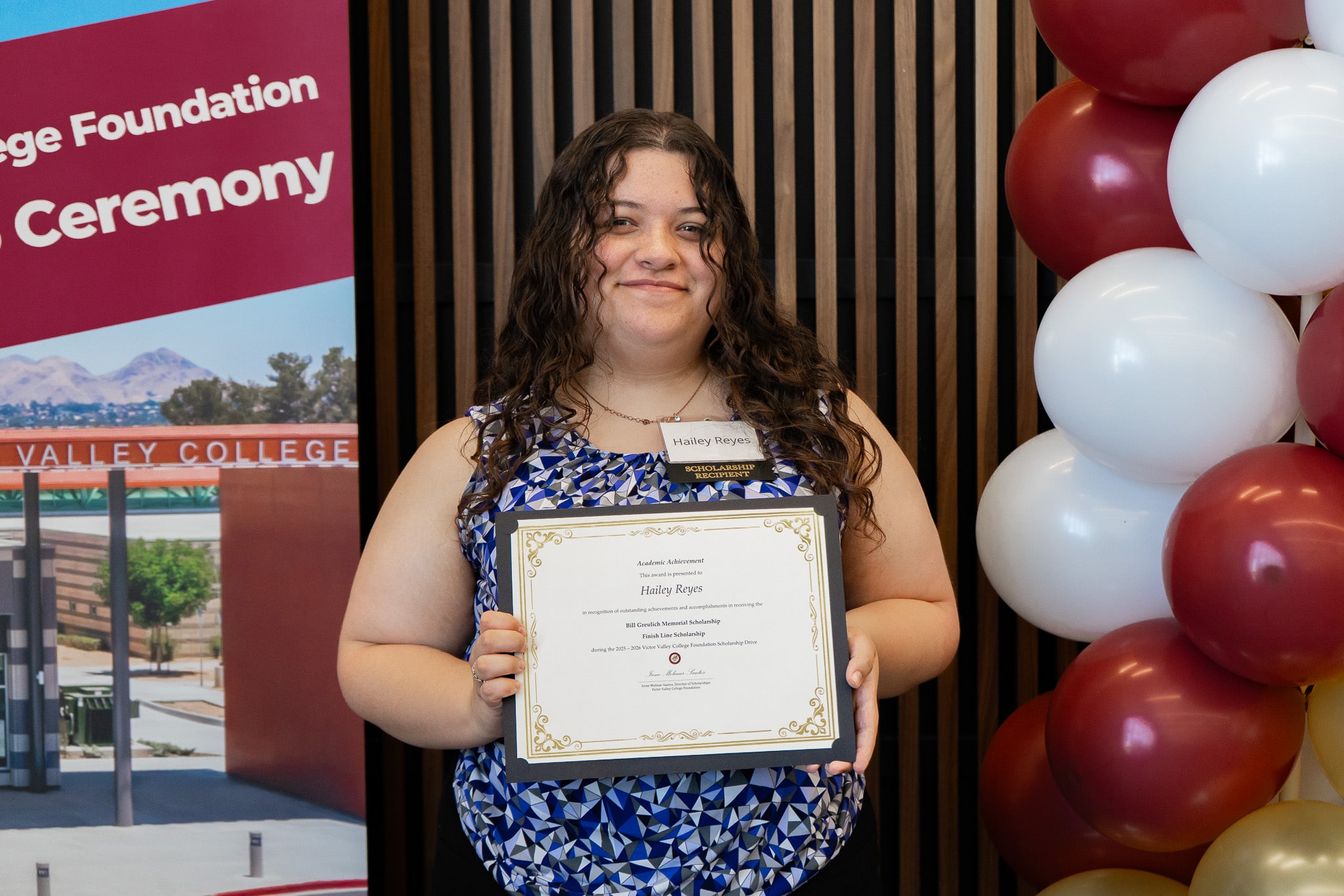 Hailey Reyes, VVC Associated Student Body — Victor Valley College Foundation