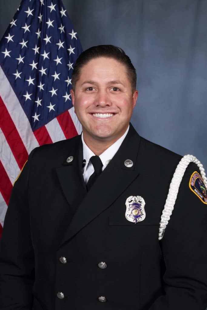Travis Aguirre, Captain with the San Bernardino County Fire Department